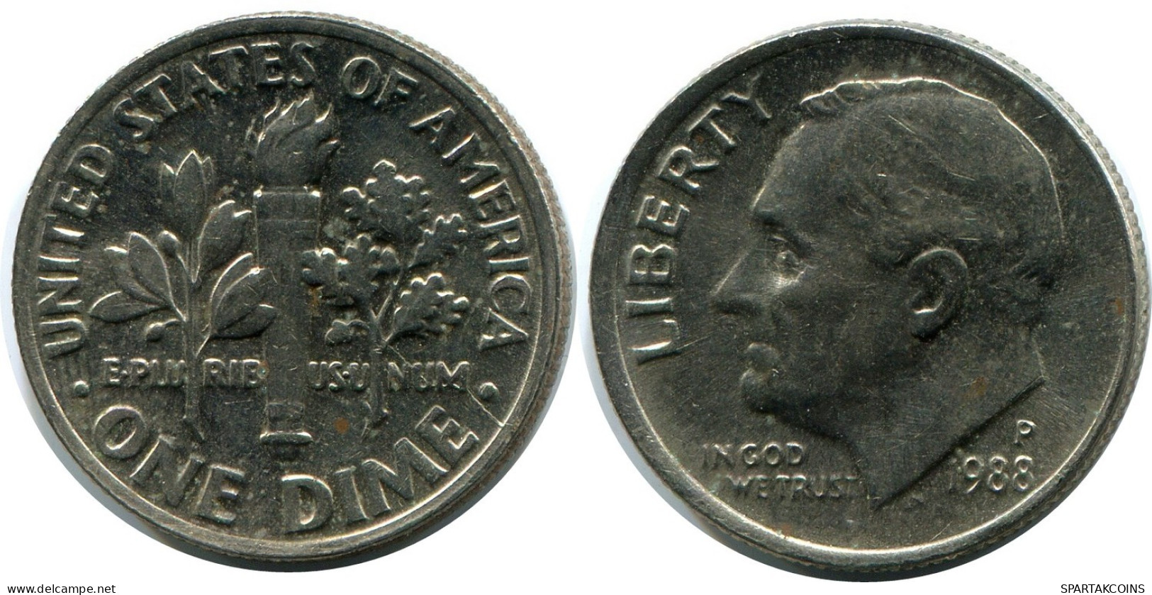 10 CENTS 1988 USA Coin #AZ248.U.A - E.Cents De 2, 3 & 20