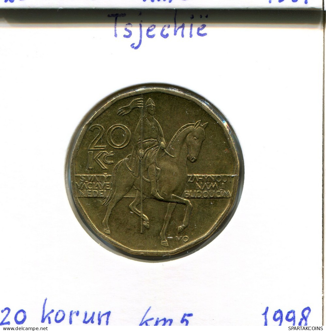 20 KORUN 1998 TCH CZECH REPUBLIC Pièce #AP785.2.F.A - Tsjechië