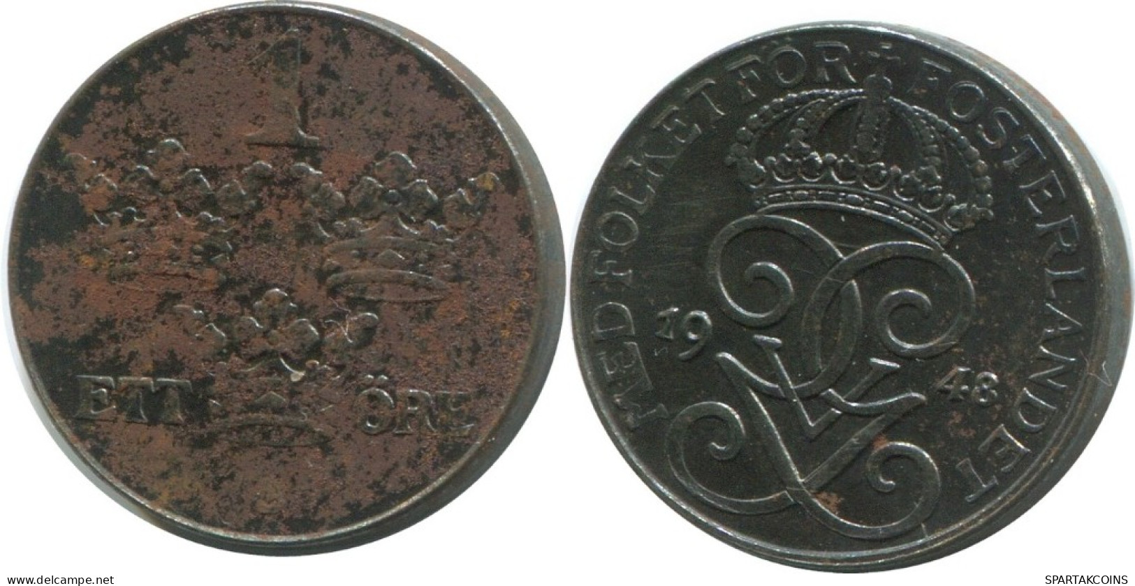 1 ORE 1948 SCHWEDEN SWEDEN Münze #AD309.2.D.A - Schweden
