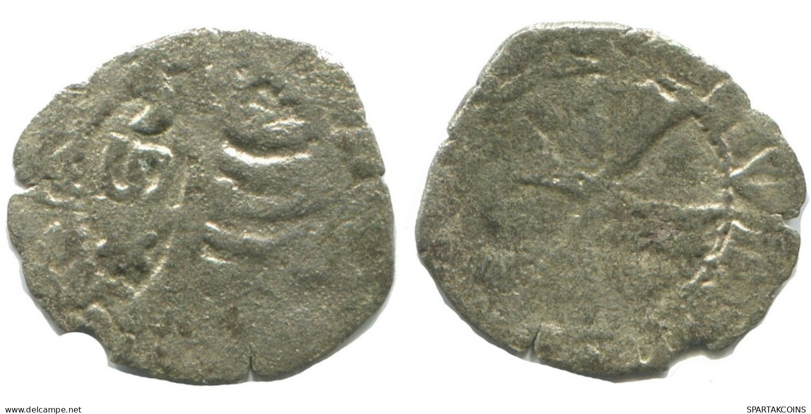 CRUSADER CROSS Authentic Original MEDIEVAL EUROPEAN Coin 0.5g/15mm #AC337.8.D.A - Otros – Europa
