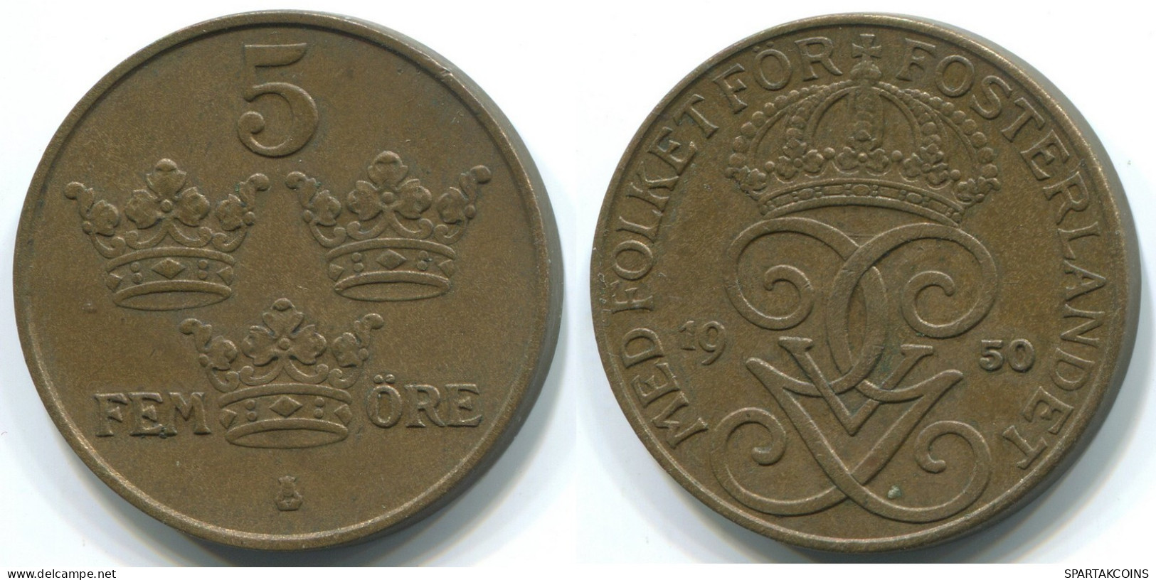 5 ORE 1930 SUECIA SWEDEN Moneda #WW1075.E.A - Schweden