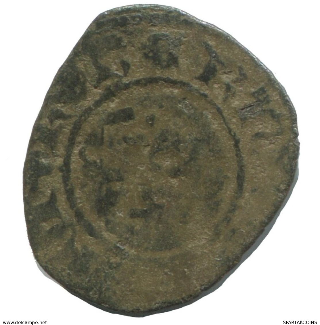 CRUSADER CROSS Authentic Original MEDIEVAL EUROPEAN Coin 2.1g/18mm #AC181.8.E.A - Andere - Europa