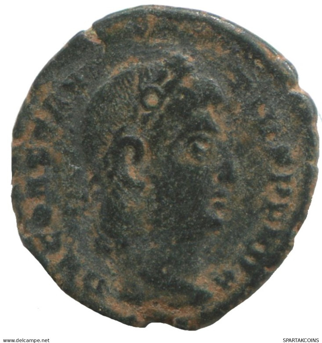 CONSTANTIUS I GLORIA EXERCITVS TWO SOLDIERS 1.4g/16mm #ANN1407.10.U.A - The Tetrarchy (284 AD Tot 307 AD)