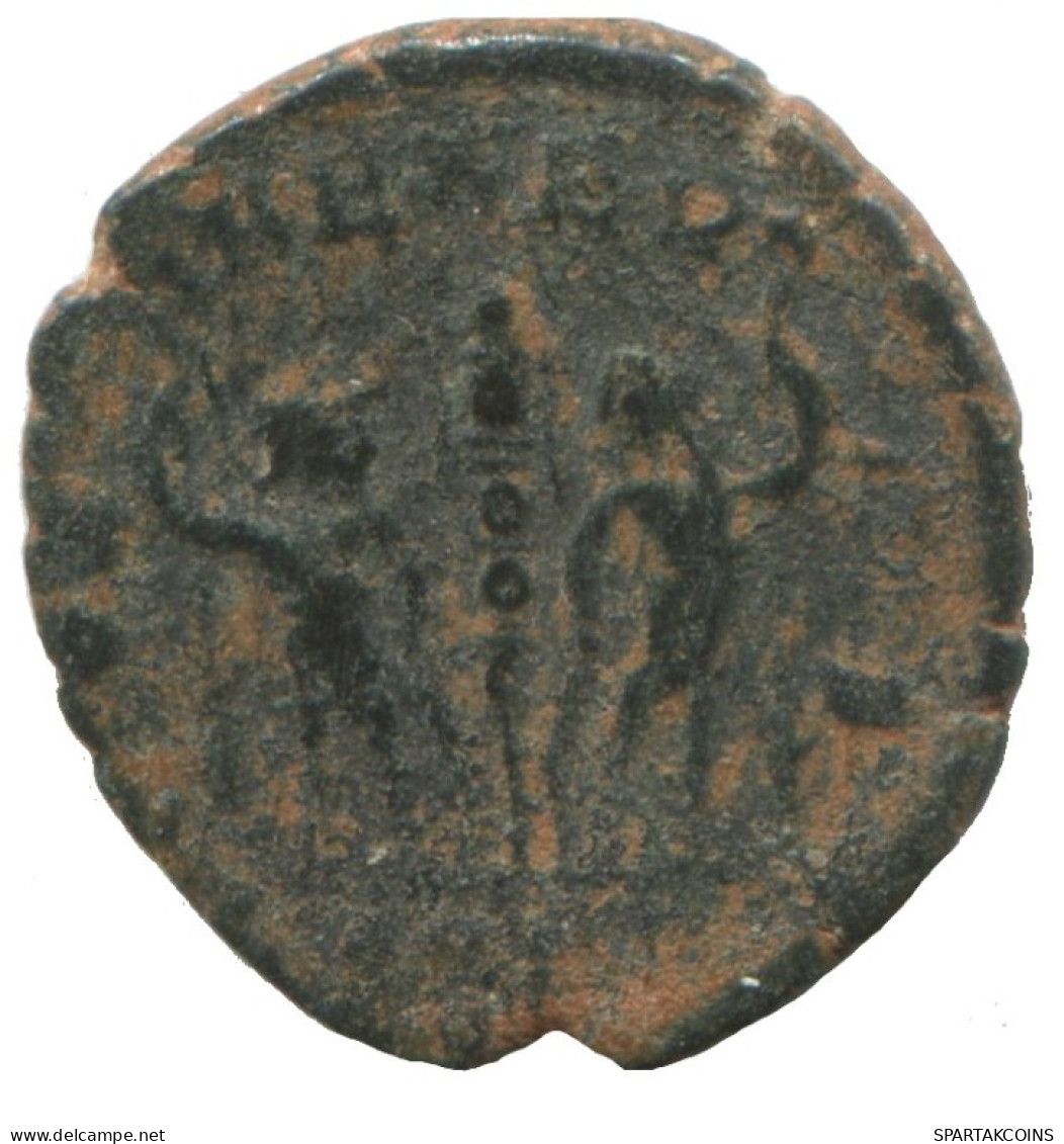 CONSTANTIUS I GLORIA EXERCITVS TWO SOLDIERS 1.4g/16mm #ANN1407.10.U.A - The Tetrarchy (284 AD Tot 307 AD)