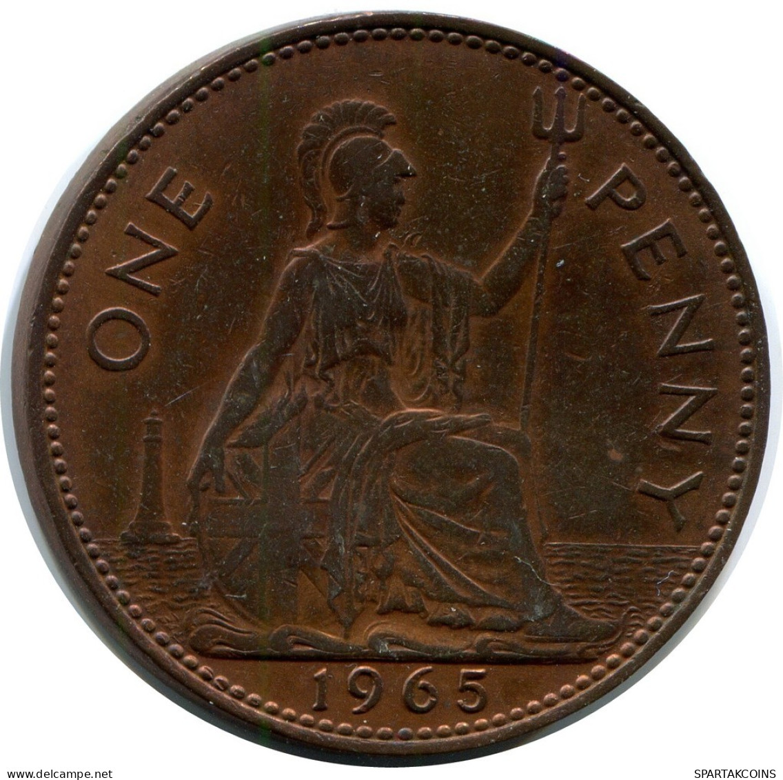PENNY 1965 UK GRANDE-BRETAGNE GREAT BRITAIN Pièce #AZ843.F.A - D. 1 Penny