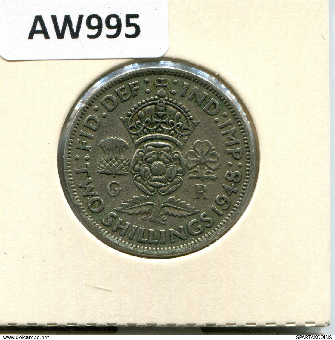 2 SHILLING 1948 UK GBAN BRETAÑA GREAT BRITAIN Moneda #AW995.E.A - J. 1 Florin / 2 Schillings