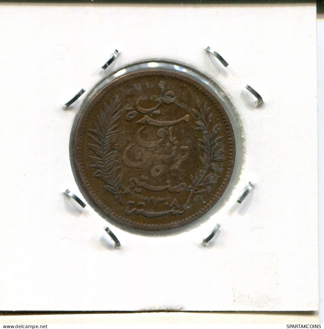 5 CENTIMES 1891 TÚNEZ TUNISIA Moneda #AS121.E.A - Tunesien