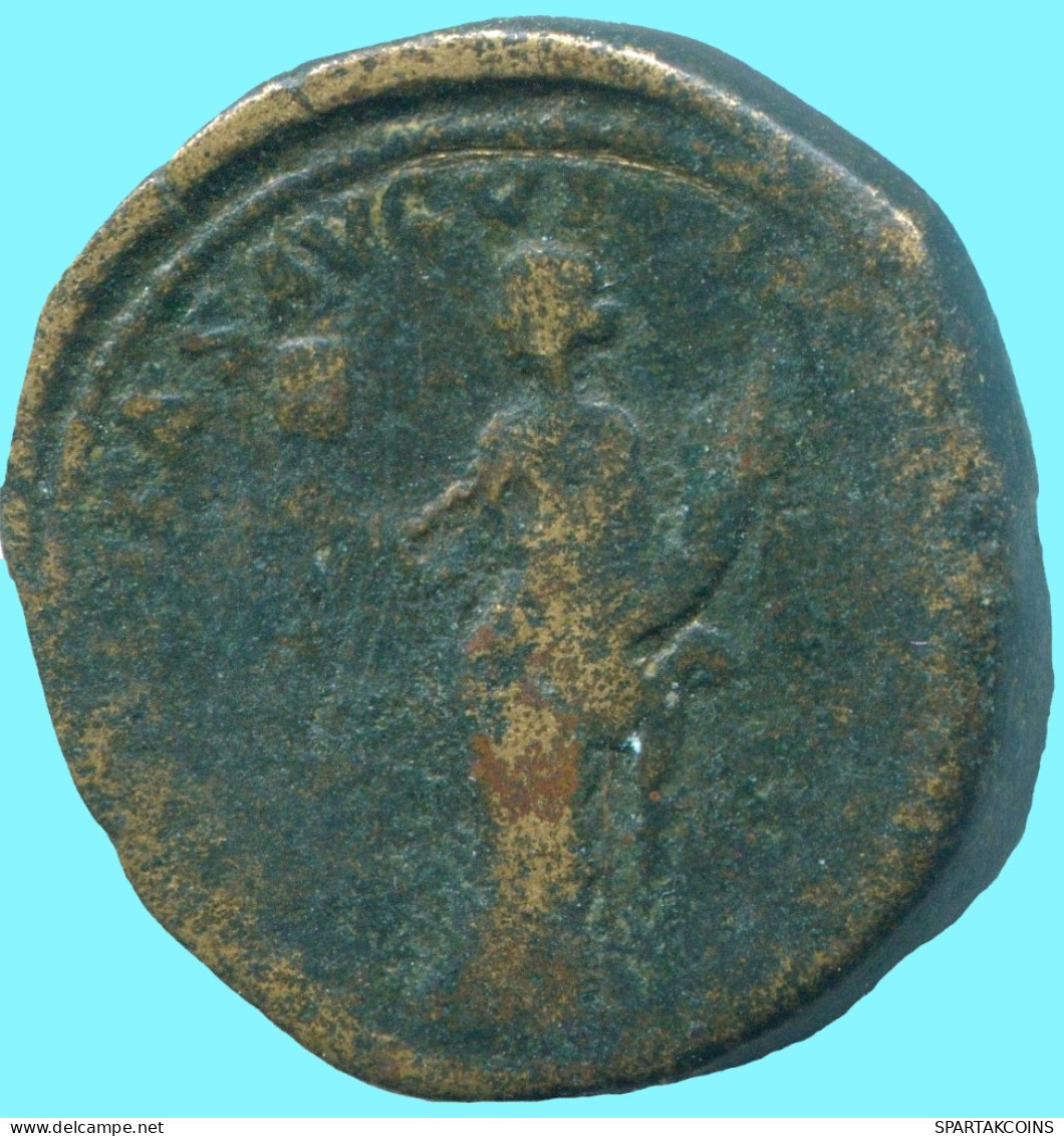 MARCUS AURELIUS AE DUPONDIUS ANNONA STANDING 16.18g/26.4mm #ANC13509.66.U.A - Die Antoninische Dynastie (96 / 192)