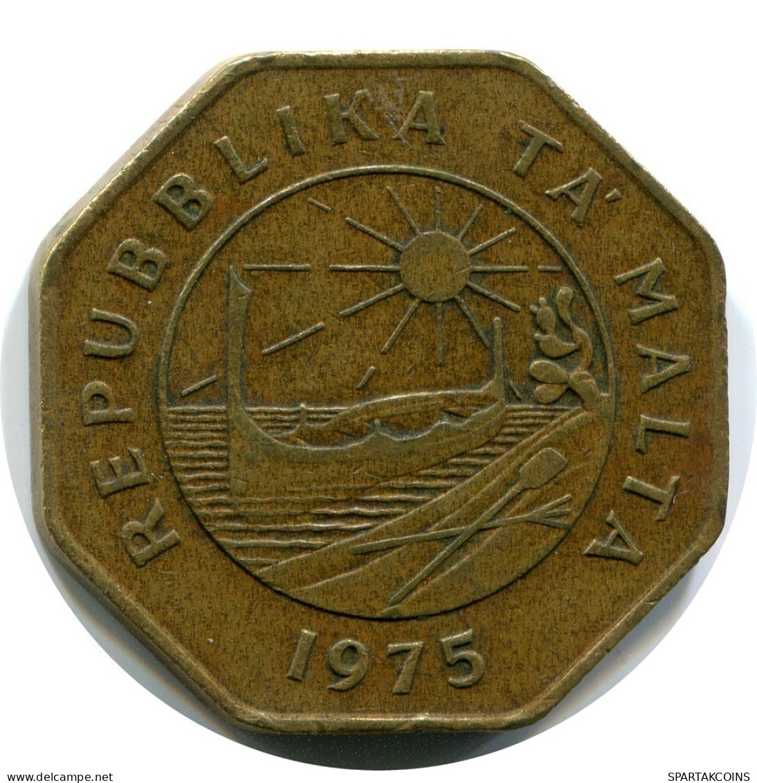 25 CENTS 1975 MALTA Coin #AZ311.U.A - Malte