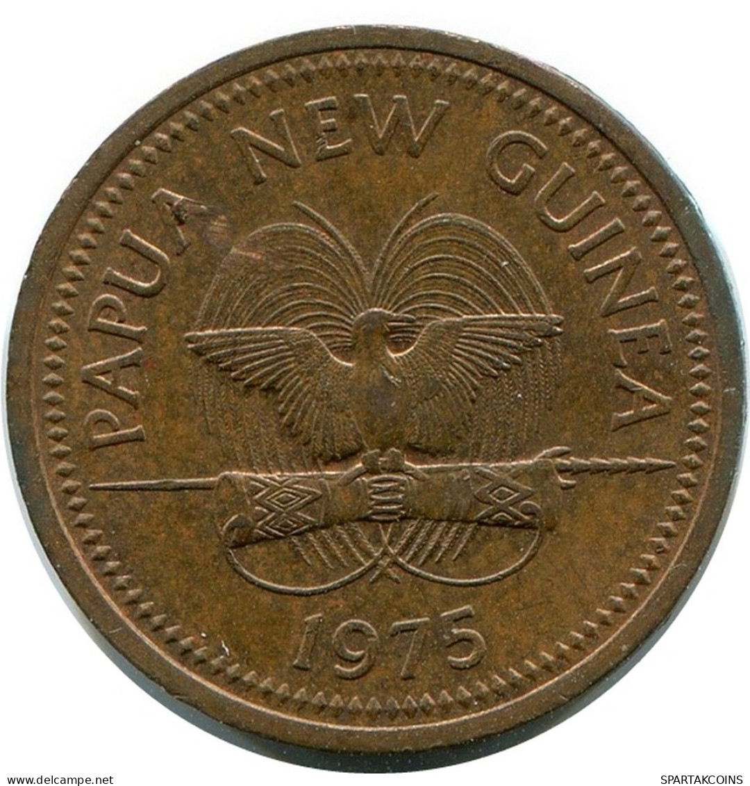 1 TOEA 1975 PAPUA - NEUGUINEA PAPUA NEW GUINEA Münze #BA150.D.A - Papúa Nueva Guinea