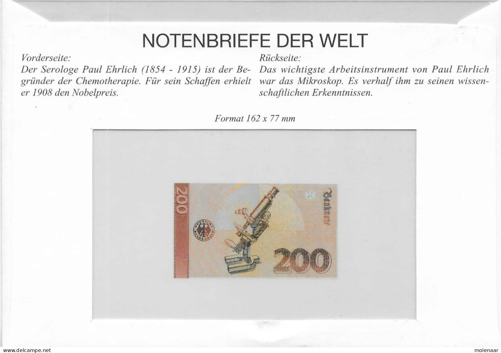 Munten & Bankbiljetten >  BRD Ersttag Der Neuen 200 DM Note (17269) - Ohne Zuordnung