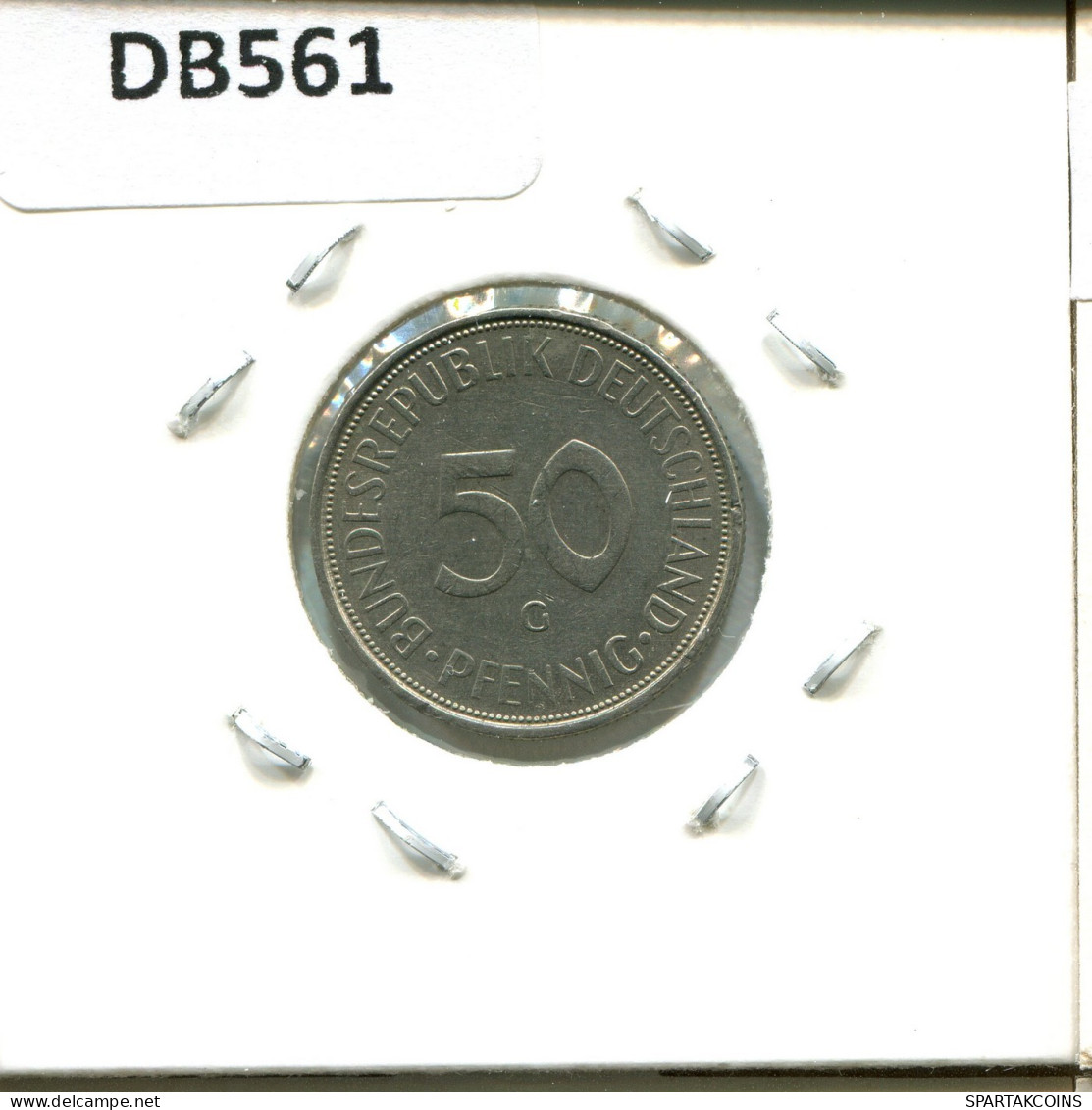 50 PFENNIG 1971 G BRD DEUTSCHLAND Münze GERMANY #DB561.D.A - 50 Pfennig