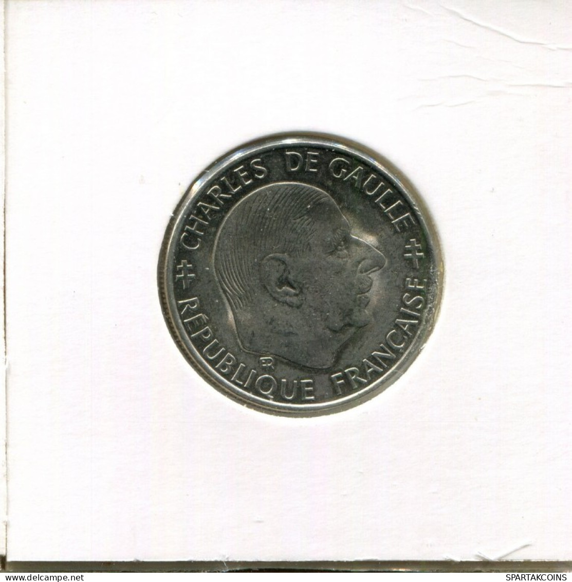 1 FRANC 1958-1988 FRANKREICH FRANCE Münze CHARLES DE GAULLE #AK526.D.A - 1 Franc