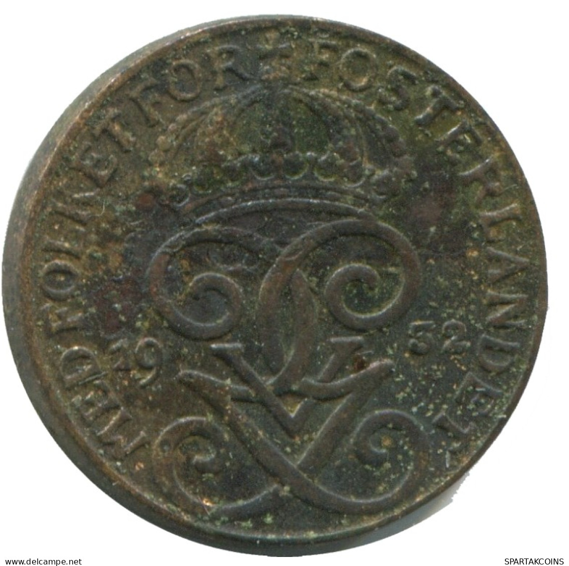 1 ORE 1932 SWEDEN Coin #AC545.2.U.A - Schweden