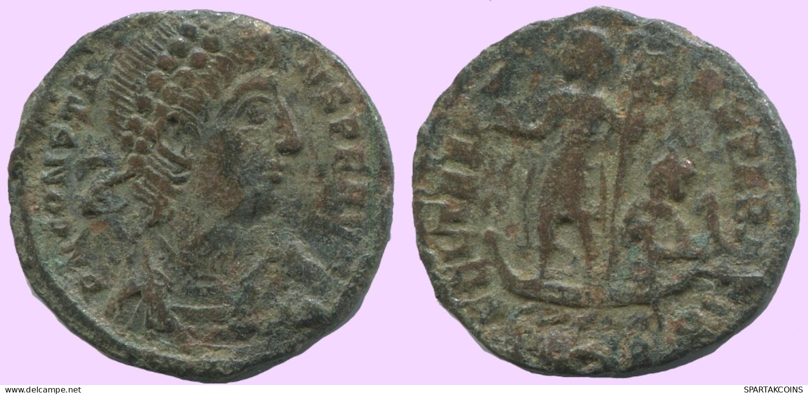 LATE ROMAN EMPIRE Follis Ancient Authentic Roman Coin 3.2g/17mm #ANT2066.7.U.A - El Bajo Imperio Romano (363 / 476)
