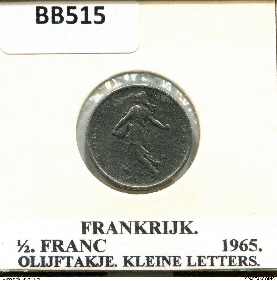 1/2 FRANC 1965 FRANCE Pièce #BB515.F.A - 1/2 Franc