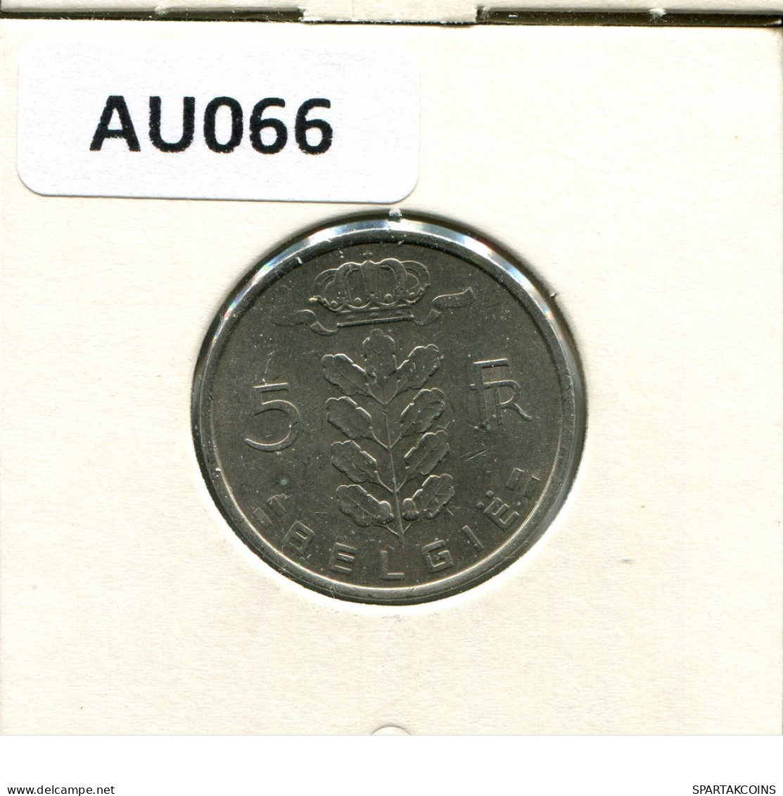 5 FRANCS 1975 DUTCH Text BÉLGICA BELGIUM Moneda #AU066.E.A - 5 Frank