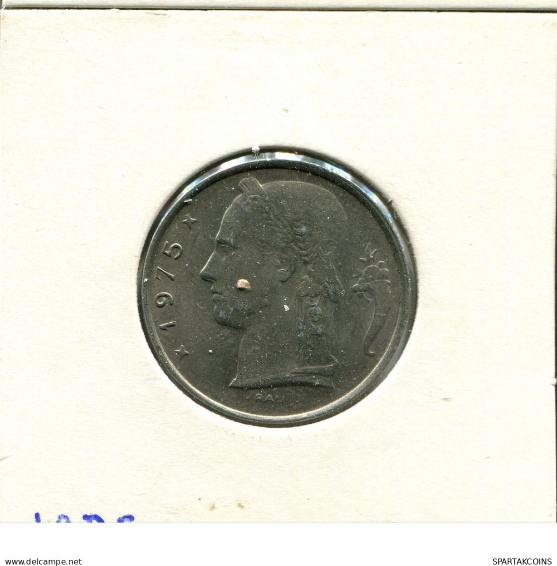 5 FRANCS 1975 DUTCH Text BÉLGICA BELGIUM Moneda #AU066.E.A - 5 Frank