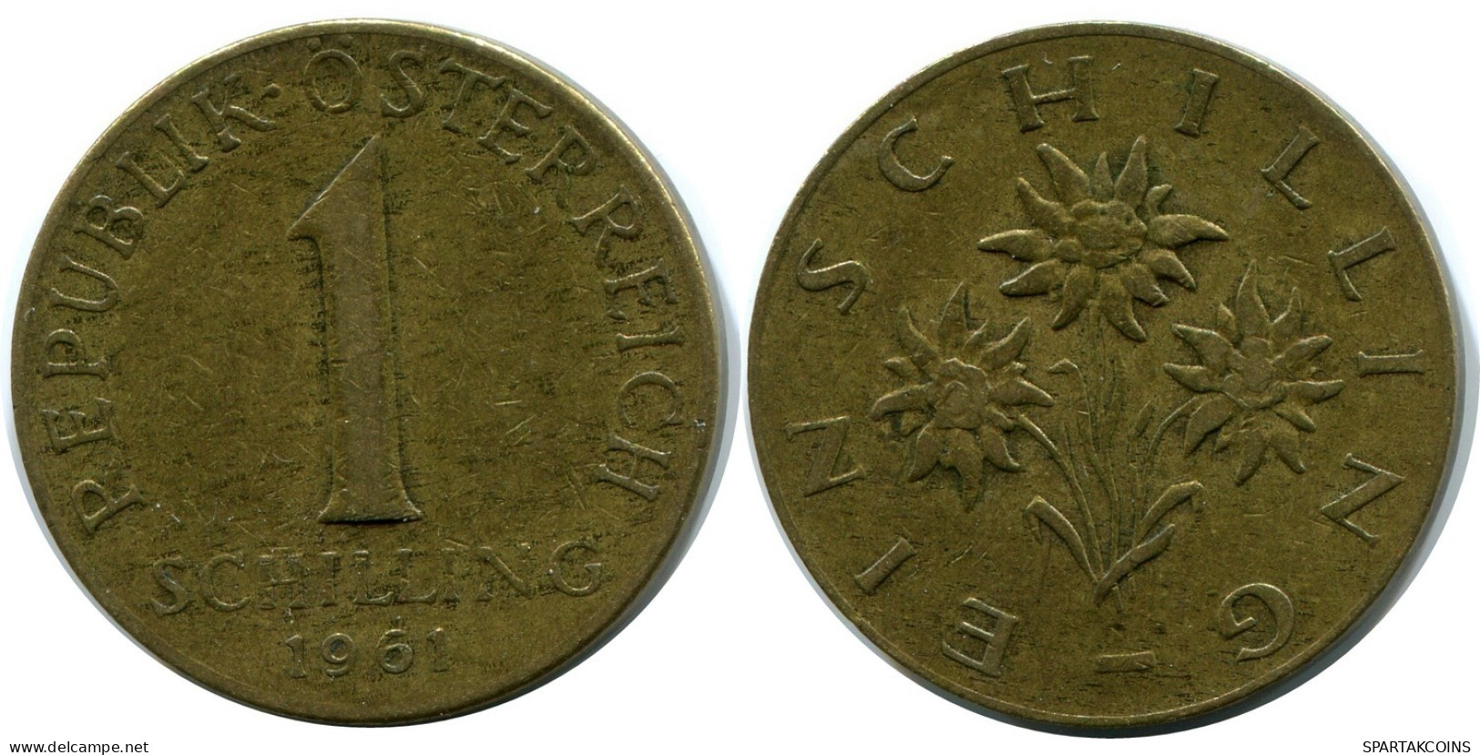 1 SCHILLING 1961 AUSTRIA Moneda #AW802.E.A - Autriche