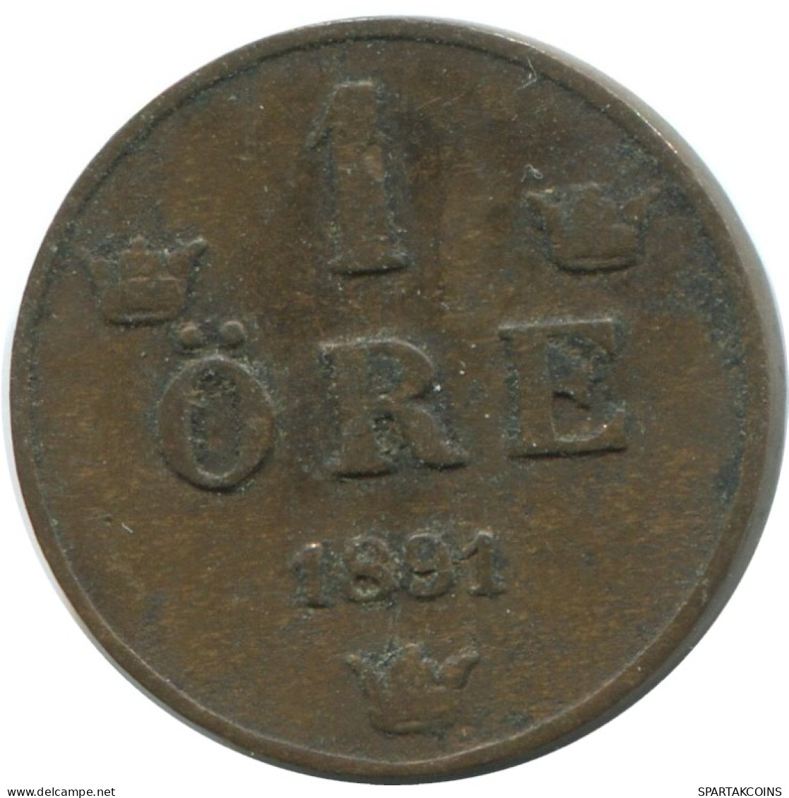 1 ORE 1891 SUECIA SWEDEN Moneda #AD412.2.E.A - Schweden