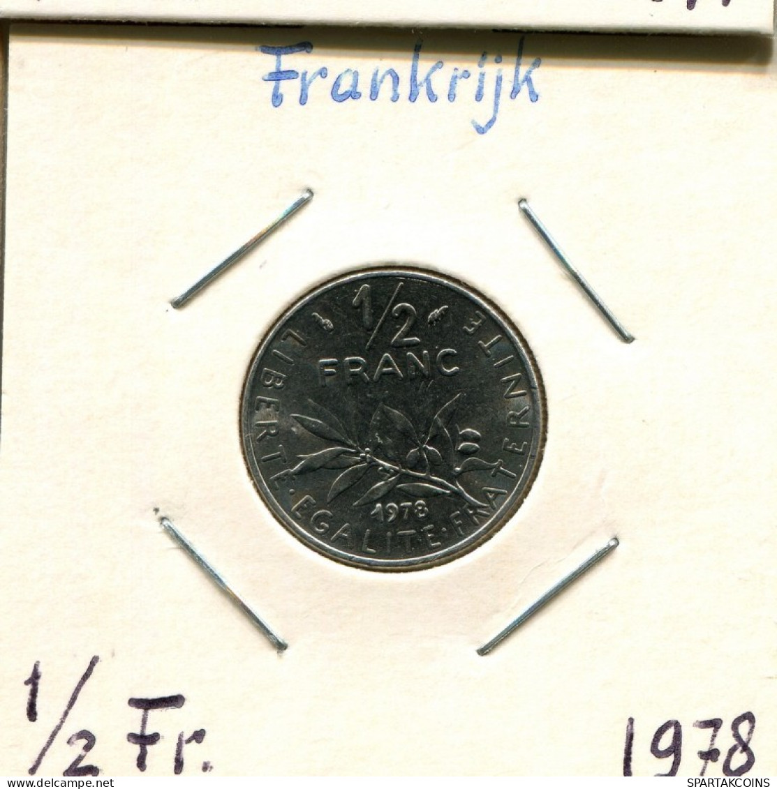 1/2 FRANC 1978 FRANCE Pièce Française #AM250.F.A - 1/2 Franc
