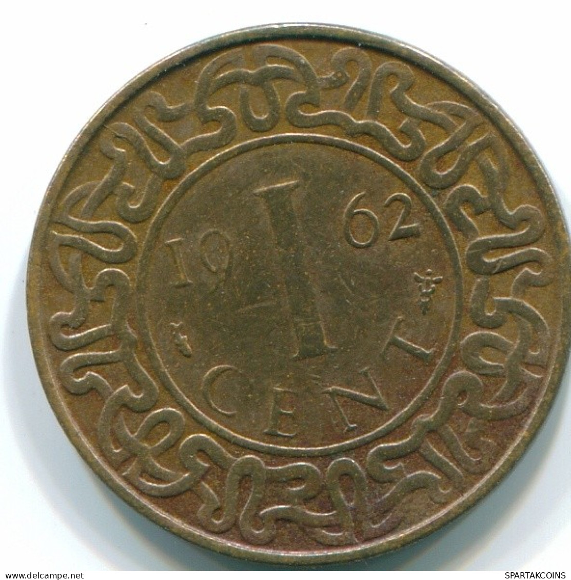 1 CENT 1962 SURINAME Netherlands Bronze Fish Colonial Coin #S10902.U.A - Surinam 1975 - ...