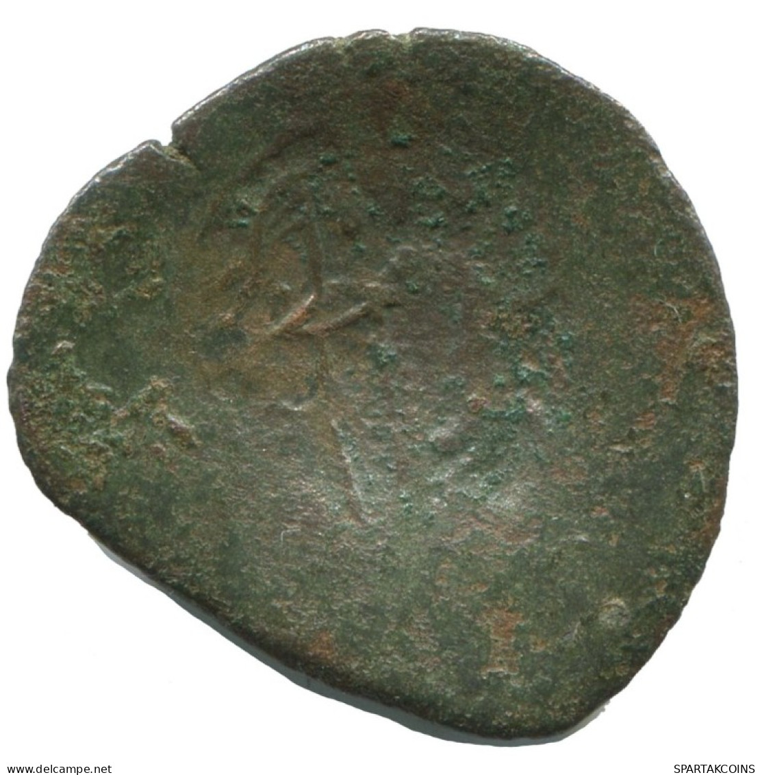 Auténtico Original Antiguo BYZANTINE IMPERIO Trachy Moneda 1.2g/19mm #AG711.4.E.A - Byzantines