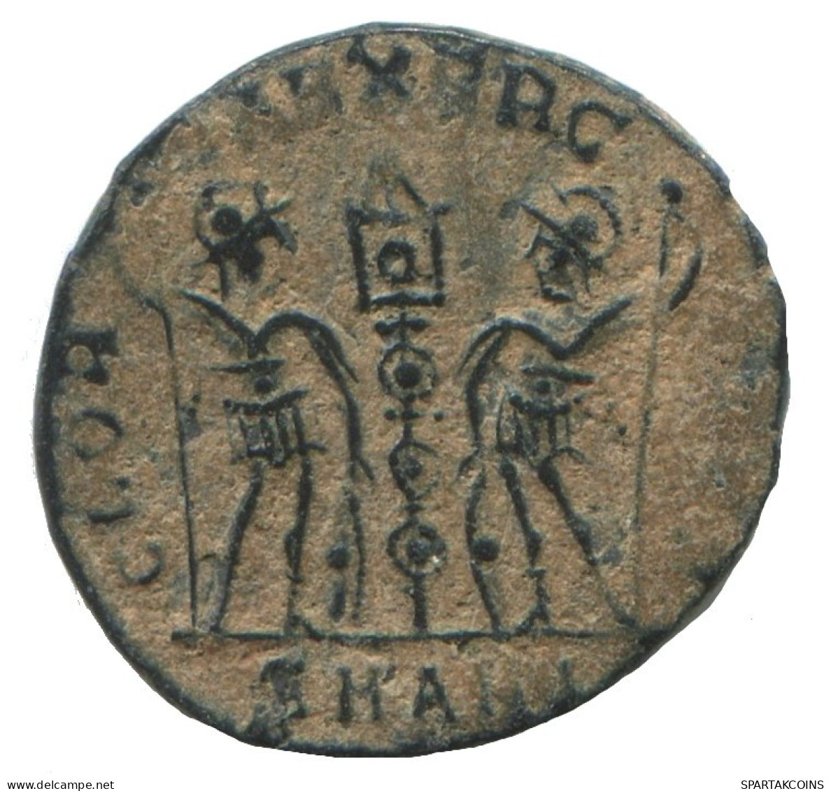 CONSTANS ANTIOCH SMAN AD348 GLORIA EXERCITVS TWO SOLDIERS 1g/16m #ANN1467.10.F.A - L'Empire Chrétien (307 à 363)