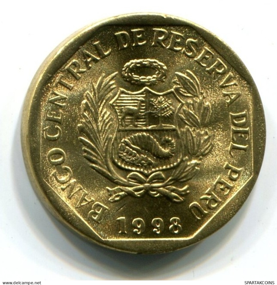 5 CENTIMOS 1998 PERUANO PERU UNC Moneda #W11440.E.A - Perú