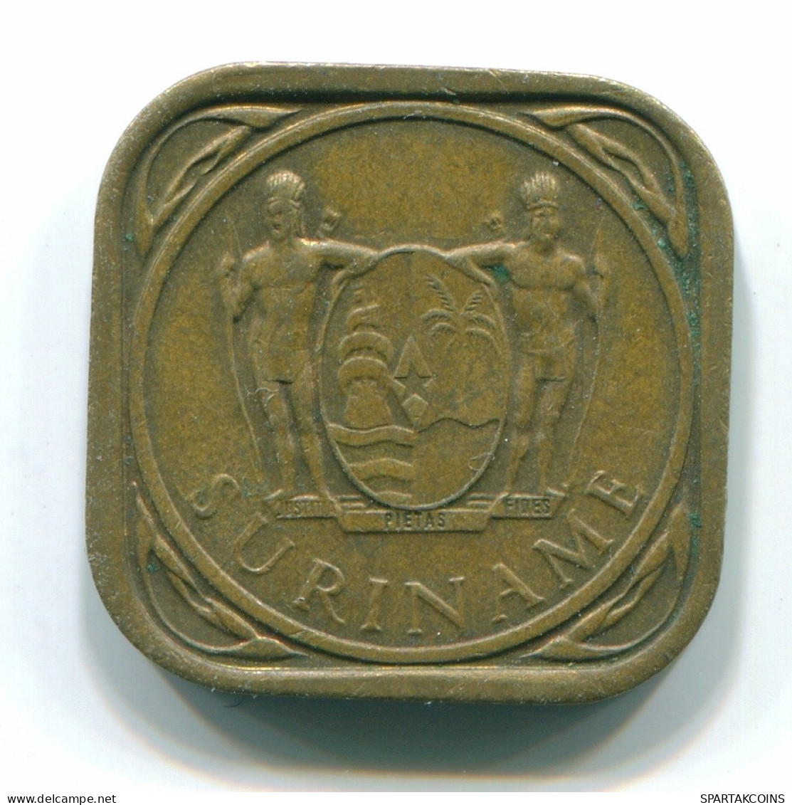 5 CENTS 1971 SURINAME Netherlands Nickel-Brass Colonial Coin #S12878.U.A - Surinam 1975 - ...