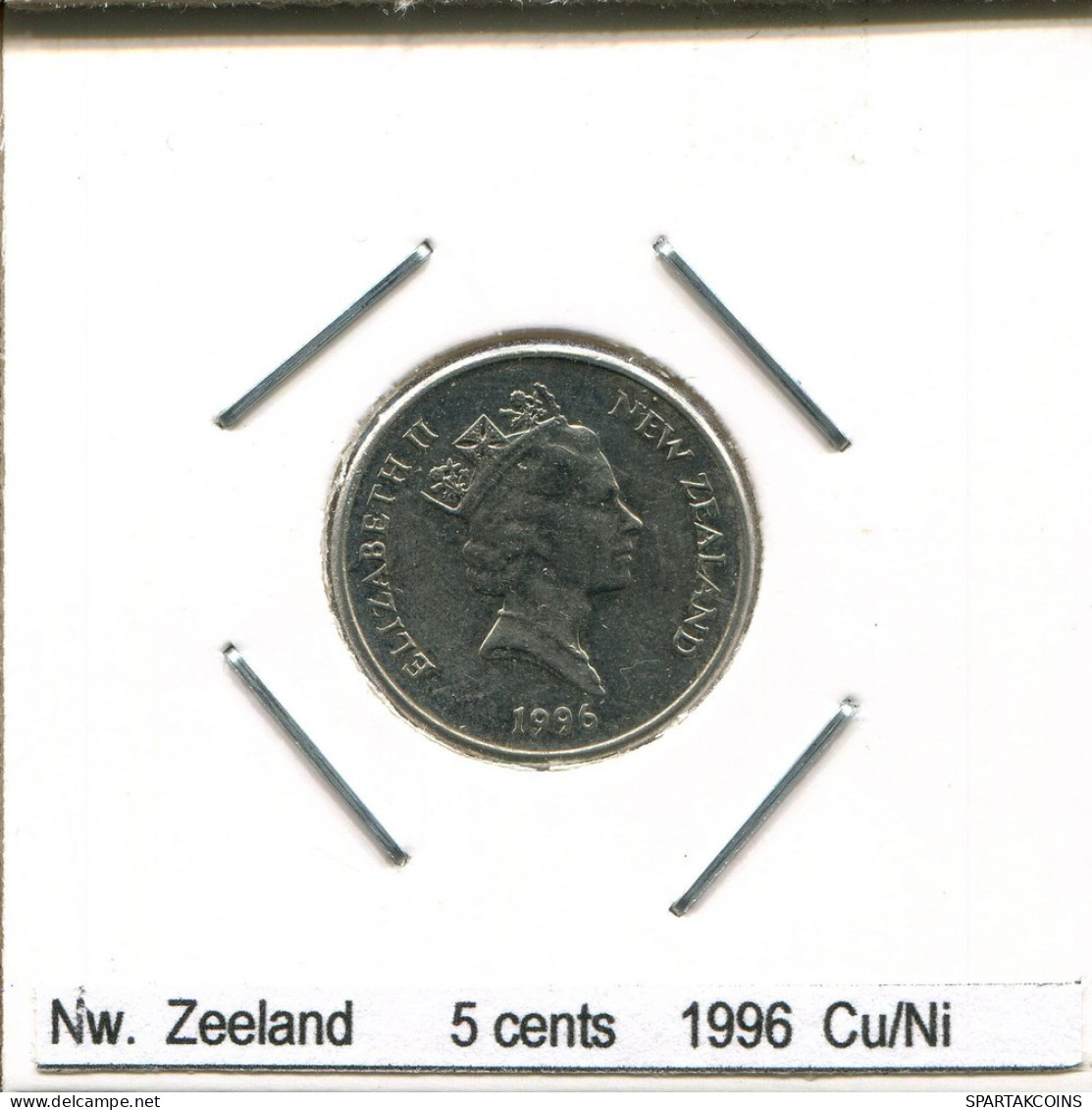5 CENTS 1996 NEUSEELAND NEW ZEALAND Münze #AS235.D.A - Nieuw-Zeeland