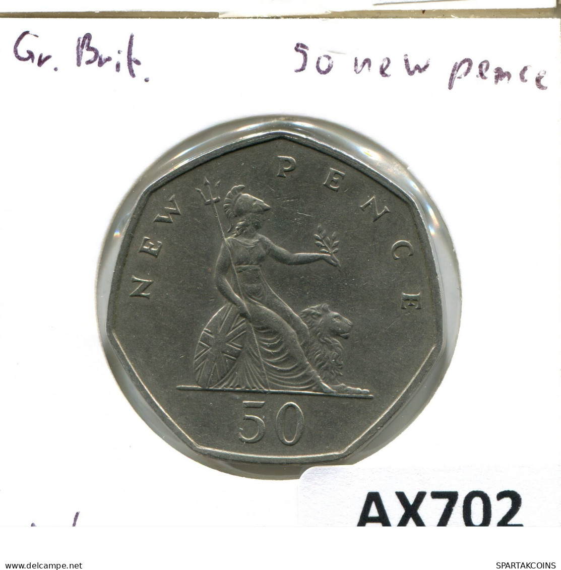 50 NEW PENCE 1969 UK GROßBRITANNIEN GREAT BRITAIN Münze #AX702.D.A - Other & Unclassified