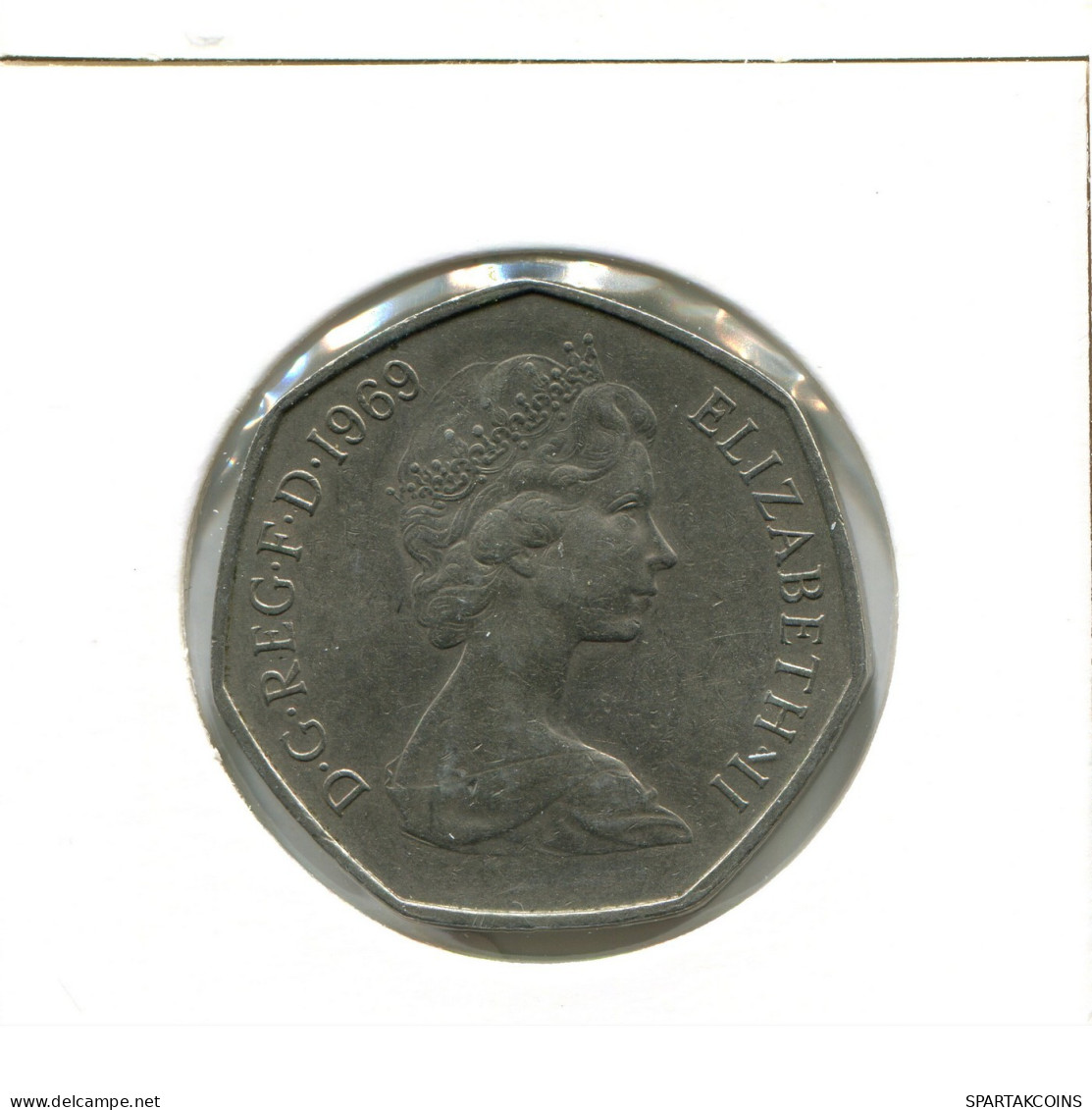 50 NEW PENCE 1969 UK GROßBRITANNIEN GREAT BRITAIN Münze #AX702.D.A - Other & Unclassified