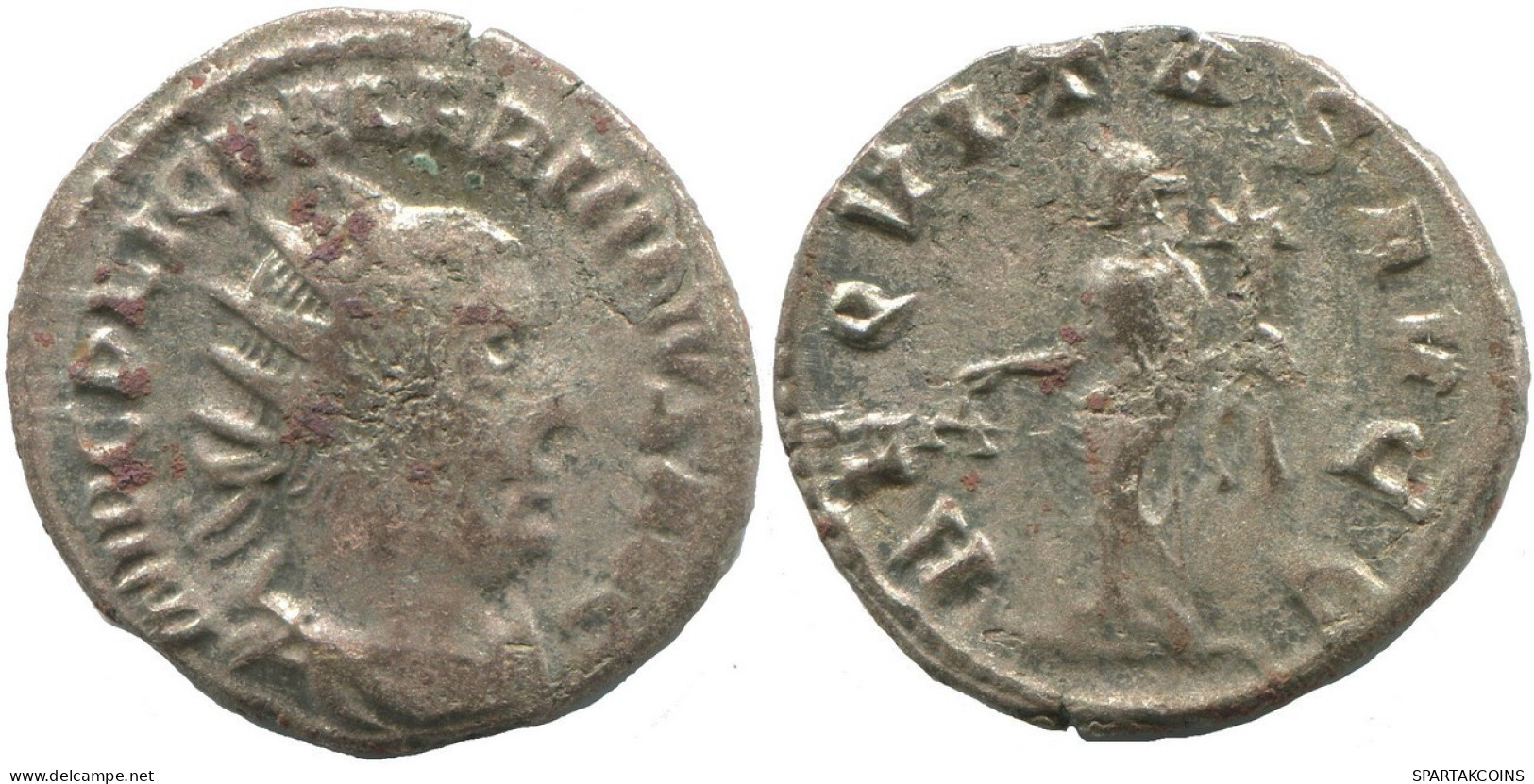 VALERIAN I VIMINACIUM AD256 SILVERED Romano ANTIGUO Moneda 3.8g/22mm #ANT2732.41.E.A - Der Soldatenkaiser (die Militärkrise) (235 / 284)