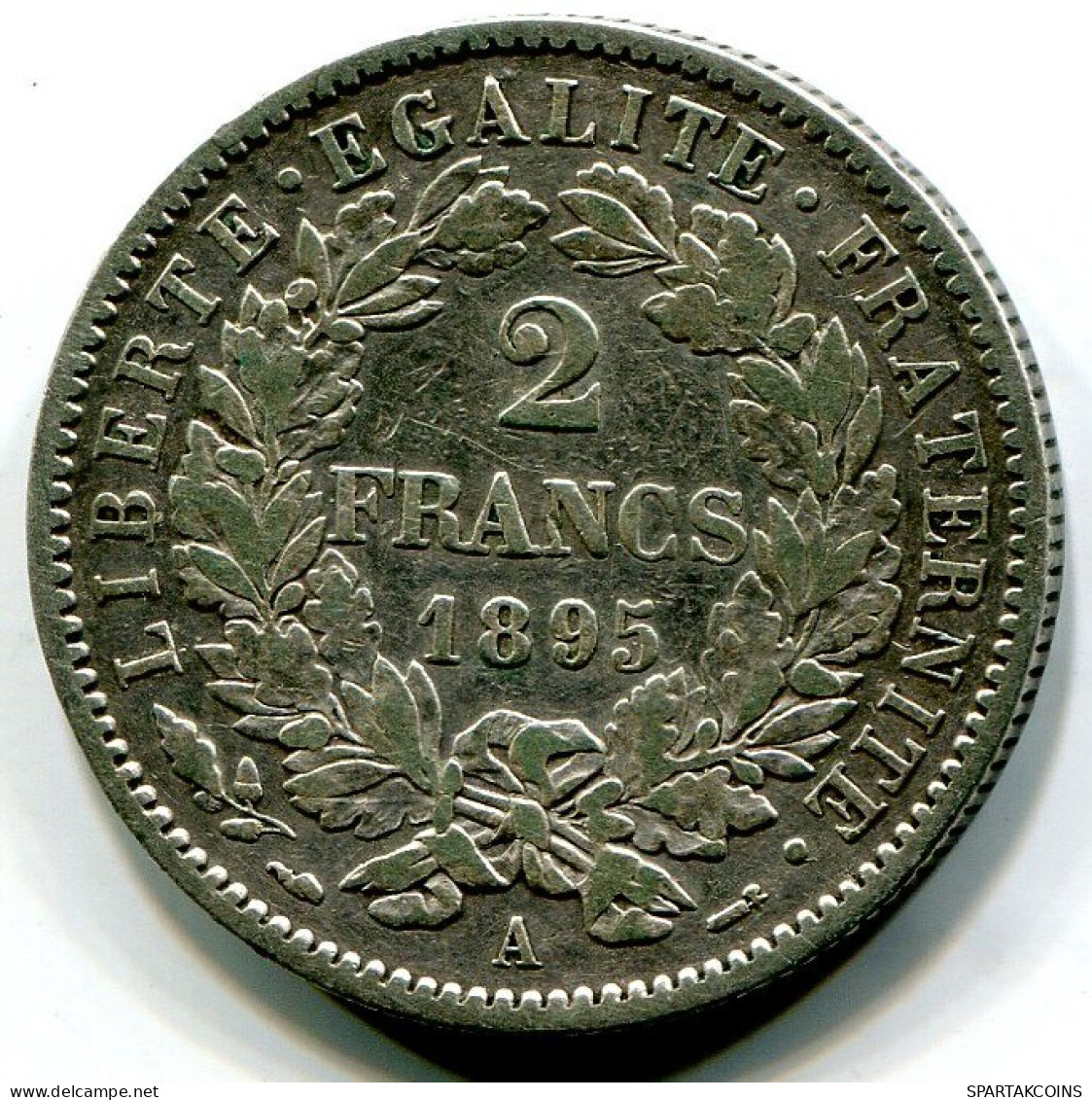 2 FRANCS 1895 A FRANCIA FRANCE Moneda XF #W10518.18.E.A - 2 Francs