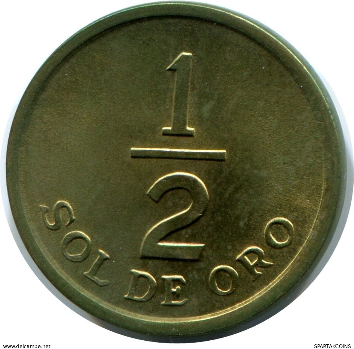 1/2 SOL 1976 PERUANO PERU Moneda #AZ074.E.A - Pérou