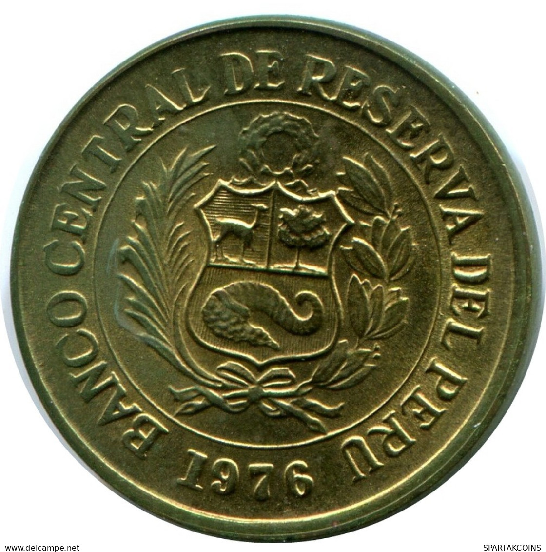 1/2 SOL 1976 PERUANO PERU Moneda #AZ074.E.A - Perú