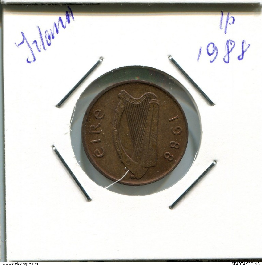 1 PENNY 1988 IRLANDA IRELAND Moneda #AN646.E.A - Ierland