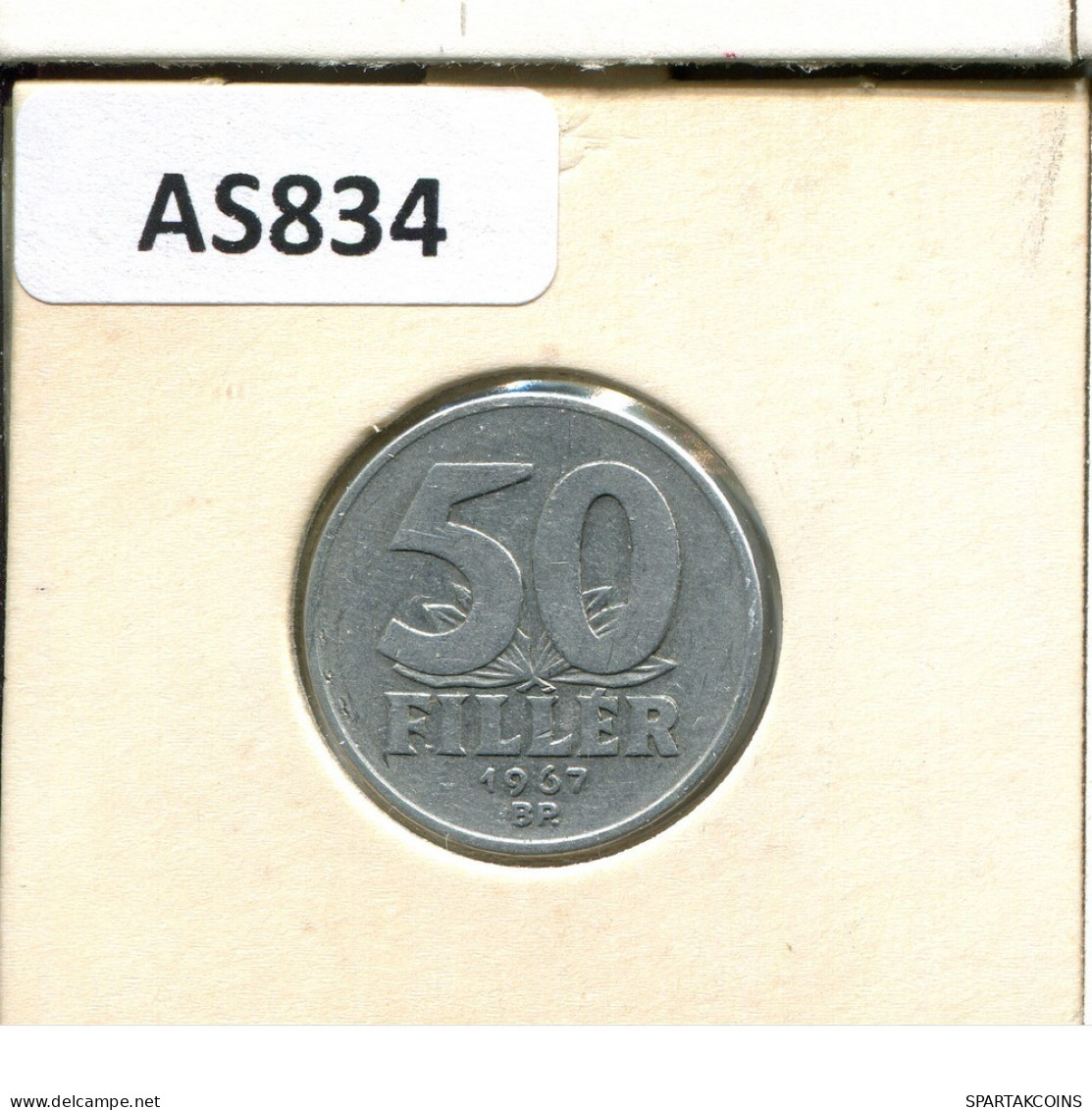 50 FILLER 1967 HUNGARY Coin #AS834.U.A - Hungary