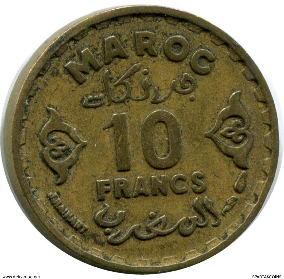10 FRANCS 1951 MOROCCO Islamic Coin #AH681.3.U.A - Morocco