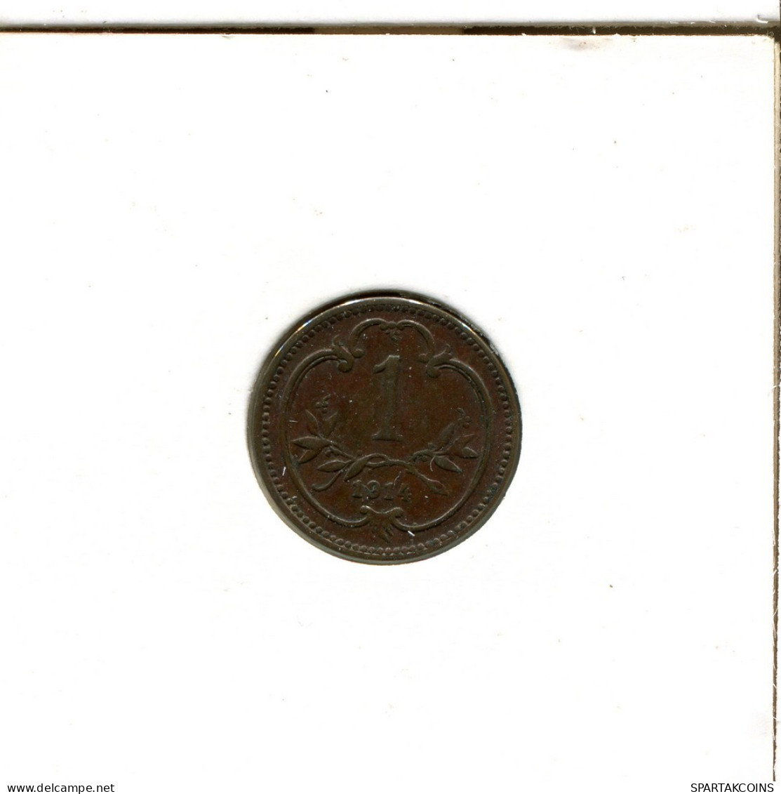 1 HELLER 1914 AUSTRIA Moneda #AT446.E.A - Austria