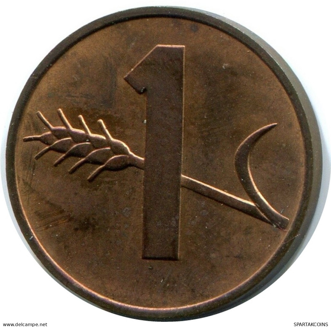 1 RAPPEN 1974 SUIZA SWITZERLAND Moneda #AY103.3.E.A - Sonstige & Ohne Zuordnung