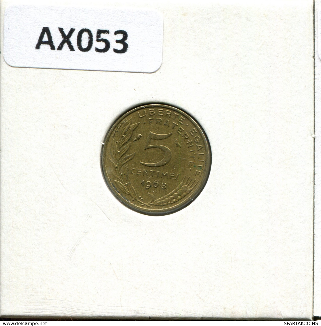 5 CENTIMES 1968 FRANCE Coin #AX053.U.A - 5 Centimes
