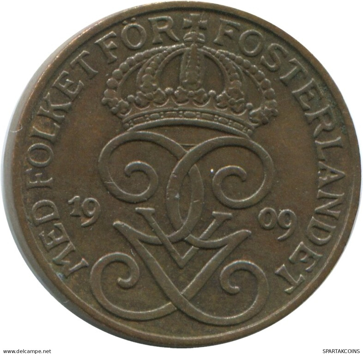 1 ORE 1909 SUECIA SWEDEN Moneda #AD376.2.E.A - Sweden