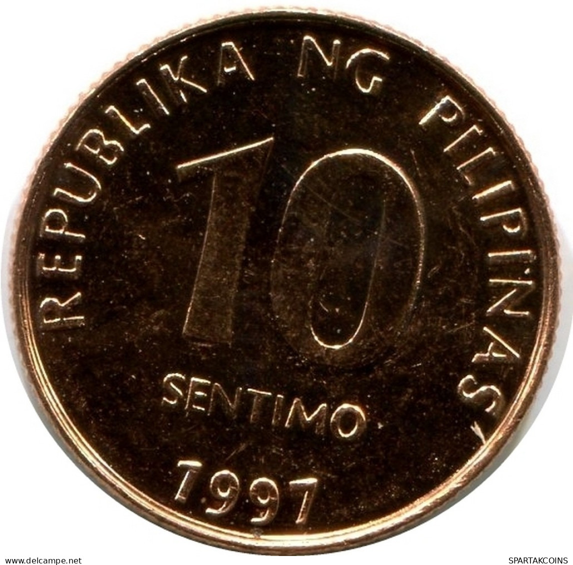 10 CENTIMO 1997 PHILIPPINES UNC Coin #M10116.U.A - Philippines