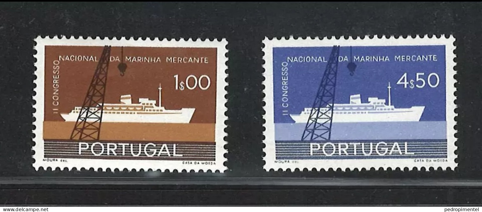 Portugal Stamps 1958 "Merchant Marine" Condition MNH #841-842 - Neufs