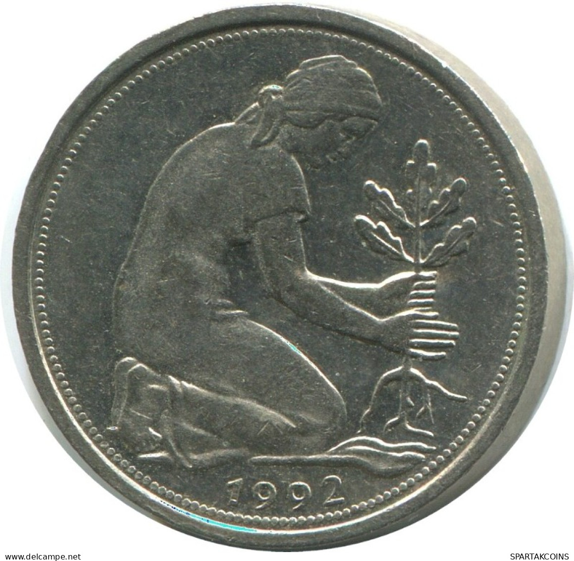 50 PFENNIG 1992 G WEST & UNIFIED GERMANY Coin #AG329.3.U.A - 50 Pfennig
