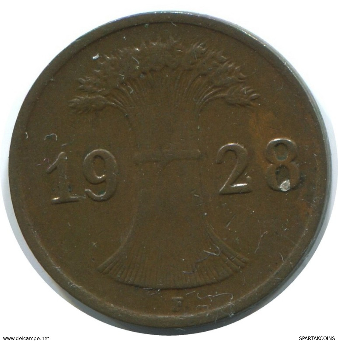 1 REICHSPFENNIG 1928 F ALLEMAGNE Pièce GERMANY #AE213.F.A - 1 Renten- & 1 Reichspfennig
