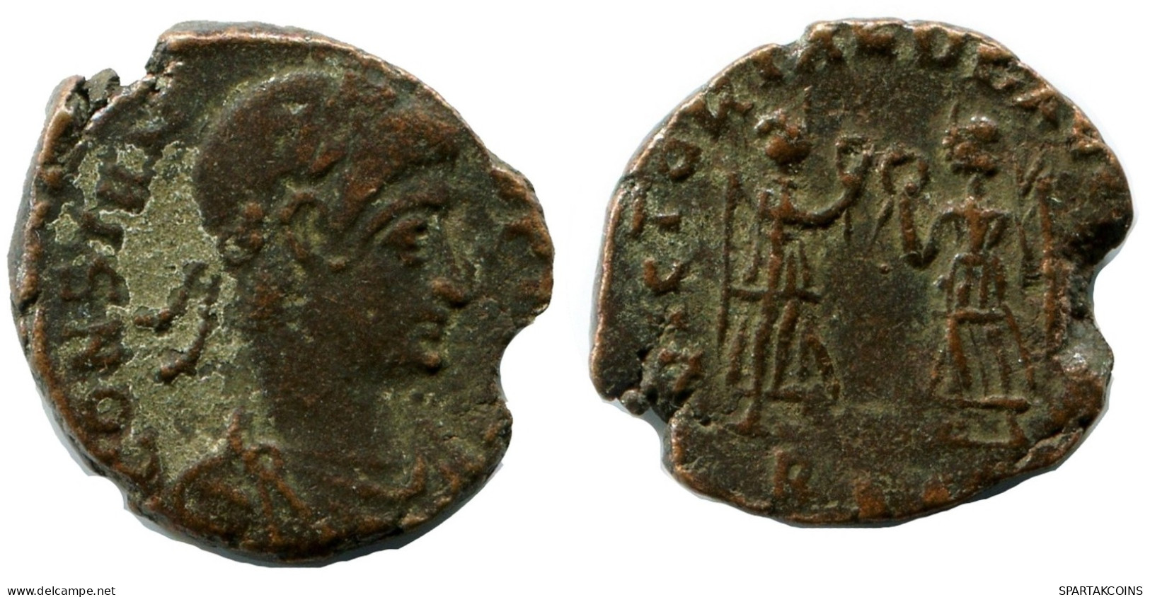 CONSTANS MINTED IN ROME ITALY FROM THE ROYAL ONTARIO MUSEUM #ANC11528.14.U.A - The Christian Empire (307 AD To 363 AD)