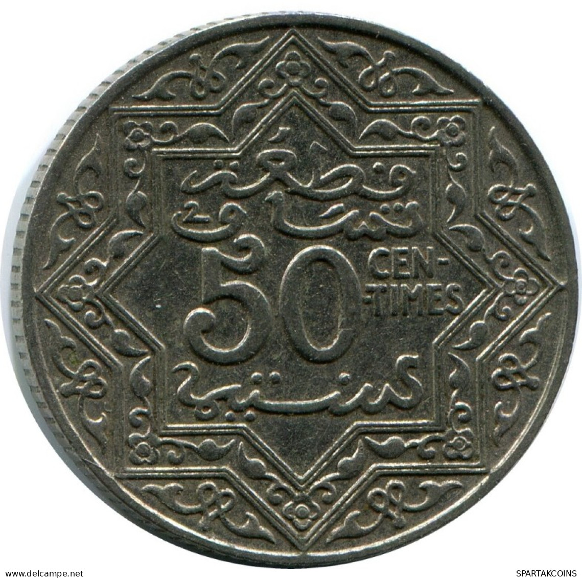 50 CENTIMES ND 1921 MOROCCO Yusuf Coin #AH777.U.A - Maroc
